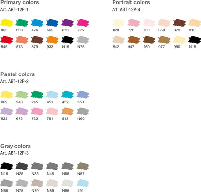 Tombow ABT Dual Brush Pen - Pastel (Pack of 12