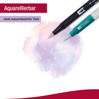 Tombow ABT Dual Brush Pen - Pastel (Pack of 12