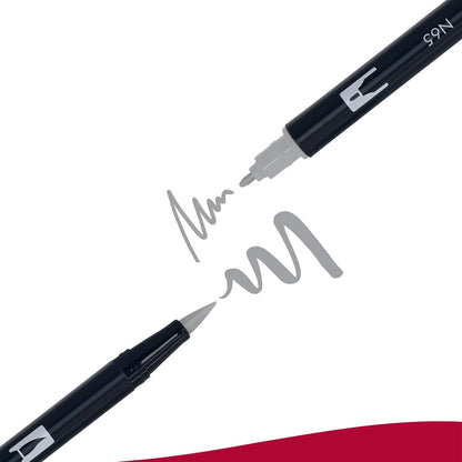 Tombow ABT Dual Brush Pen - Grey (Pack of 12