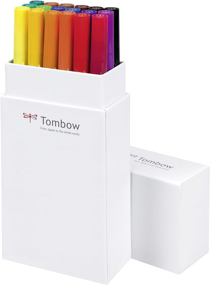 Tombow ABT Dual Brush Pen - Primary Colours (Pack of 18