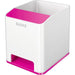 Leitz Cubilete Sound, Amplificador de sonido para teléfono, Blanco/Rosa metalizado, WOW, 53631023
