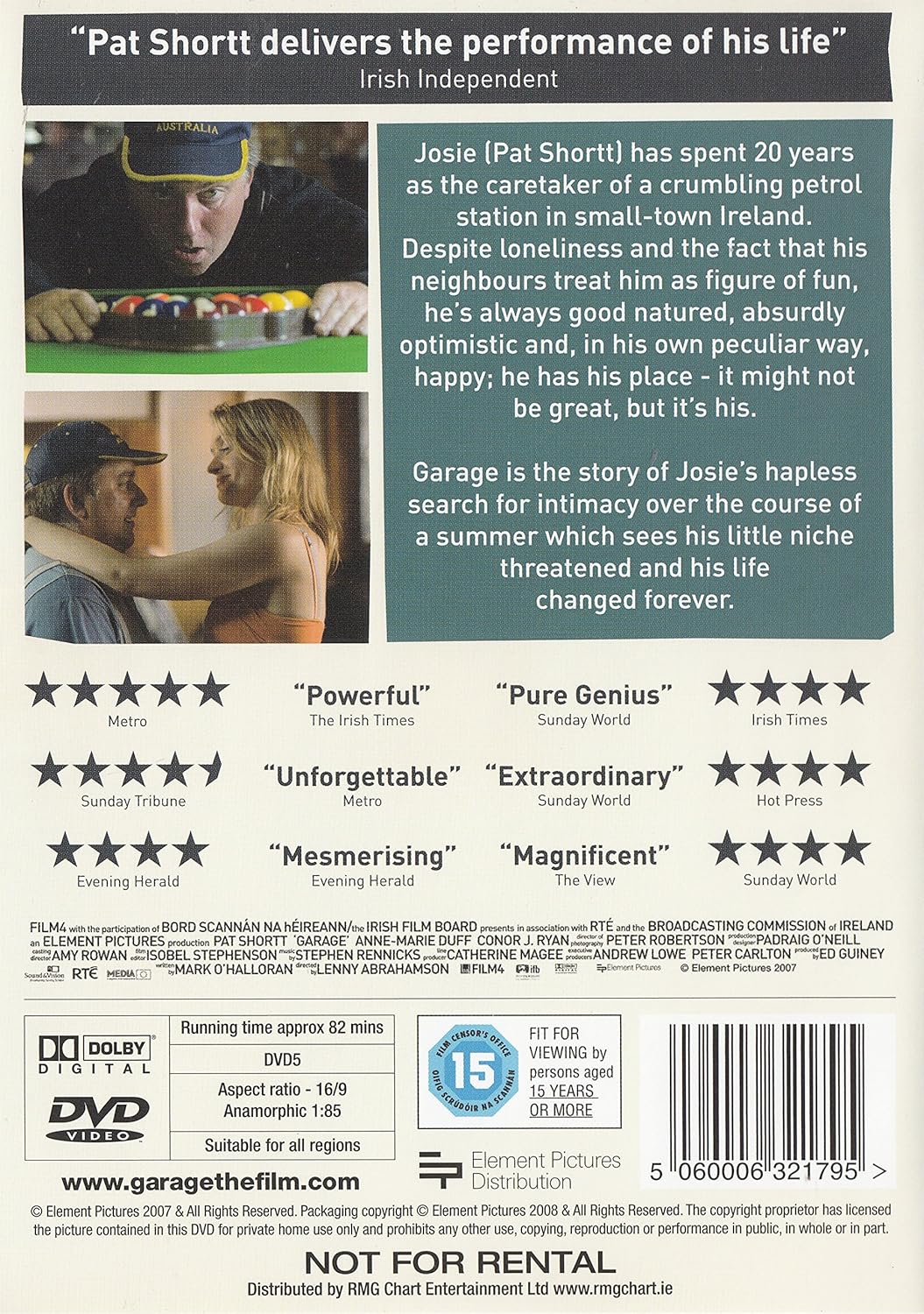 GARAGE (IRISH RELEASE) PAT SHORTT WINNERIFTA 2008