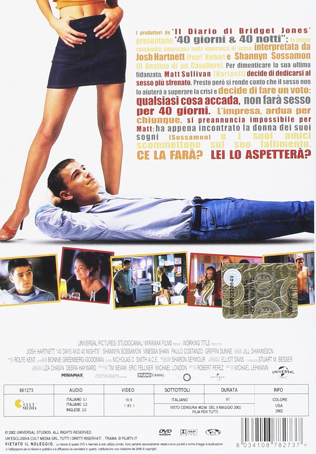 40 giorni e 40 notti DVD Italian Import