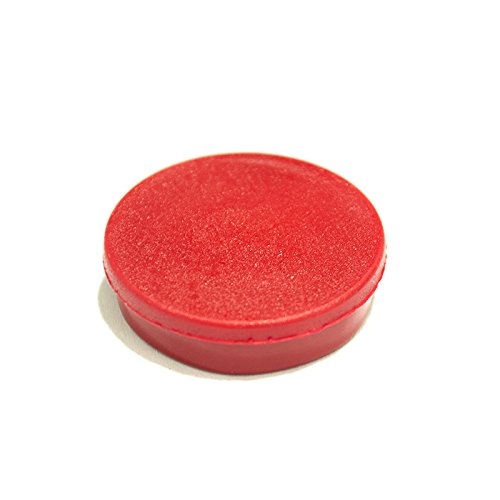 Bi-Silque 10 mm Round Magnet - Red (Pack of 10