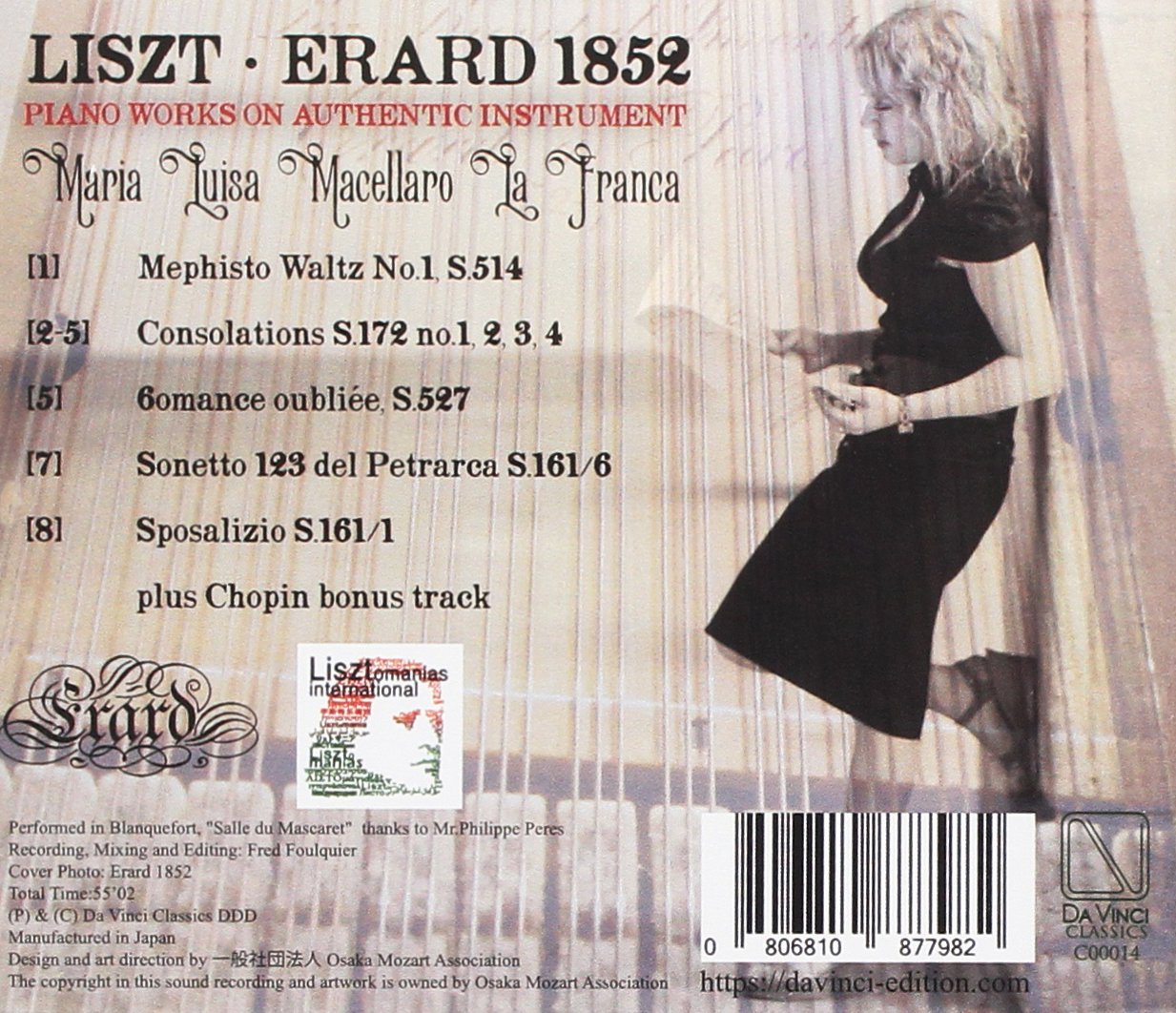 Liszt: Erard 1852 - Piano Works On Authentic Instrument