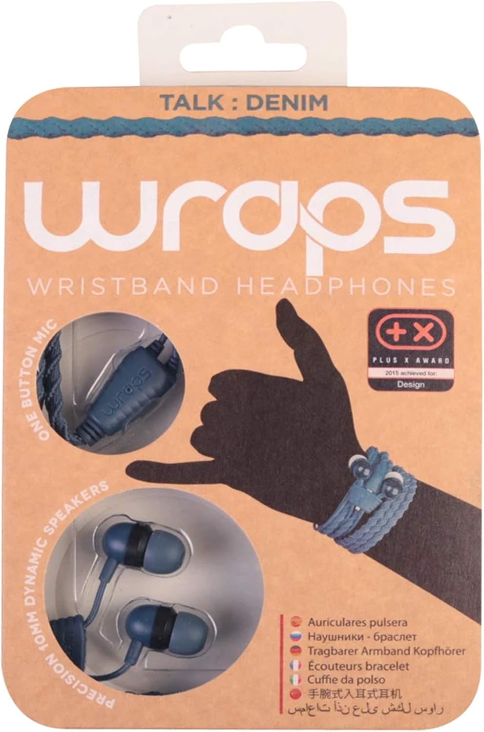 Wraps Wrapscden-V15M Auricolare Braccialetto, Jeans