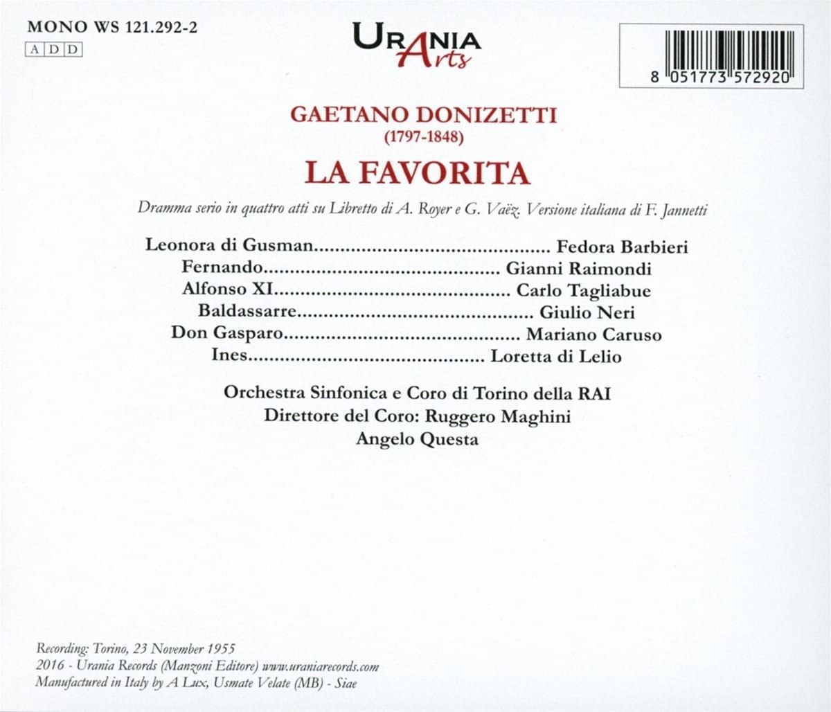 Donizetti: La favorita