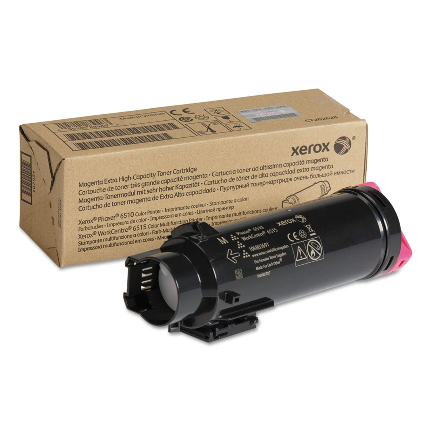 Xerox Original Phaser 6510 / Workcentre 6515 Magenta Cartucho De Tóner Extra Alta Capacidad (4,300 Páginas) - 106R03691