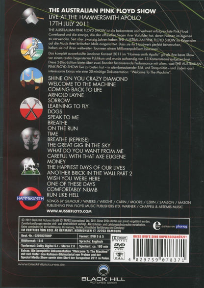 The Australian Pink Floyd Show - Live At Hammersmith Apollo 2011 with the Australian Pink Floyd