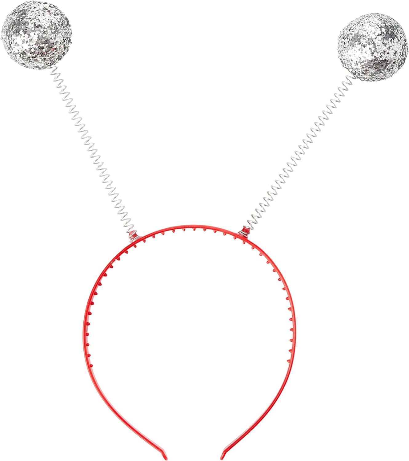 Smiffys Glitter Ball Boppers, Silver