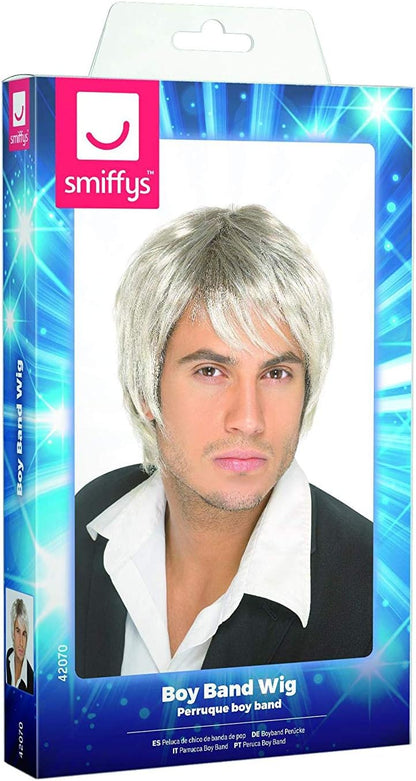Smiffys Boy Band Wig, Blonde & Brown