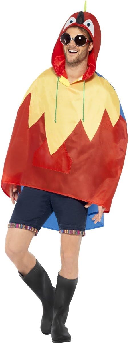 Smiffy's Parrot Party Poncho (US