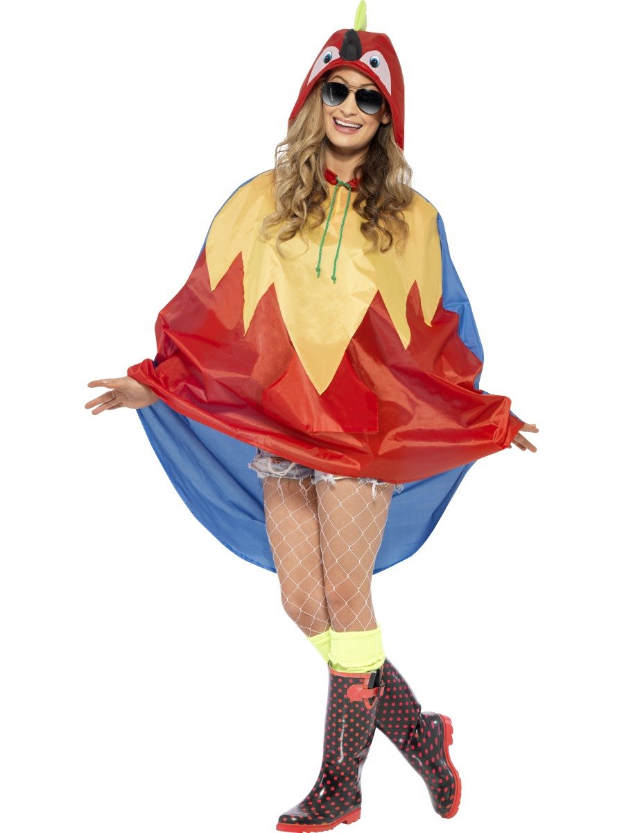Smiffy's Parrot Party Poncho (US