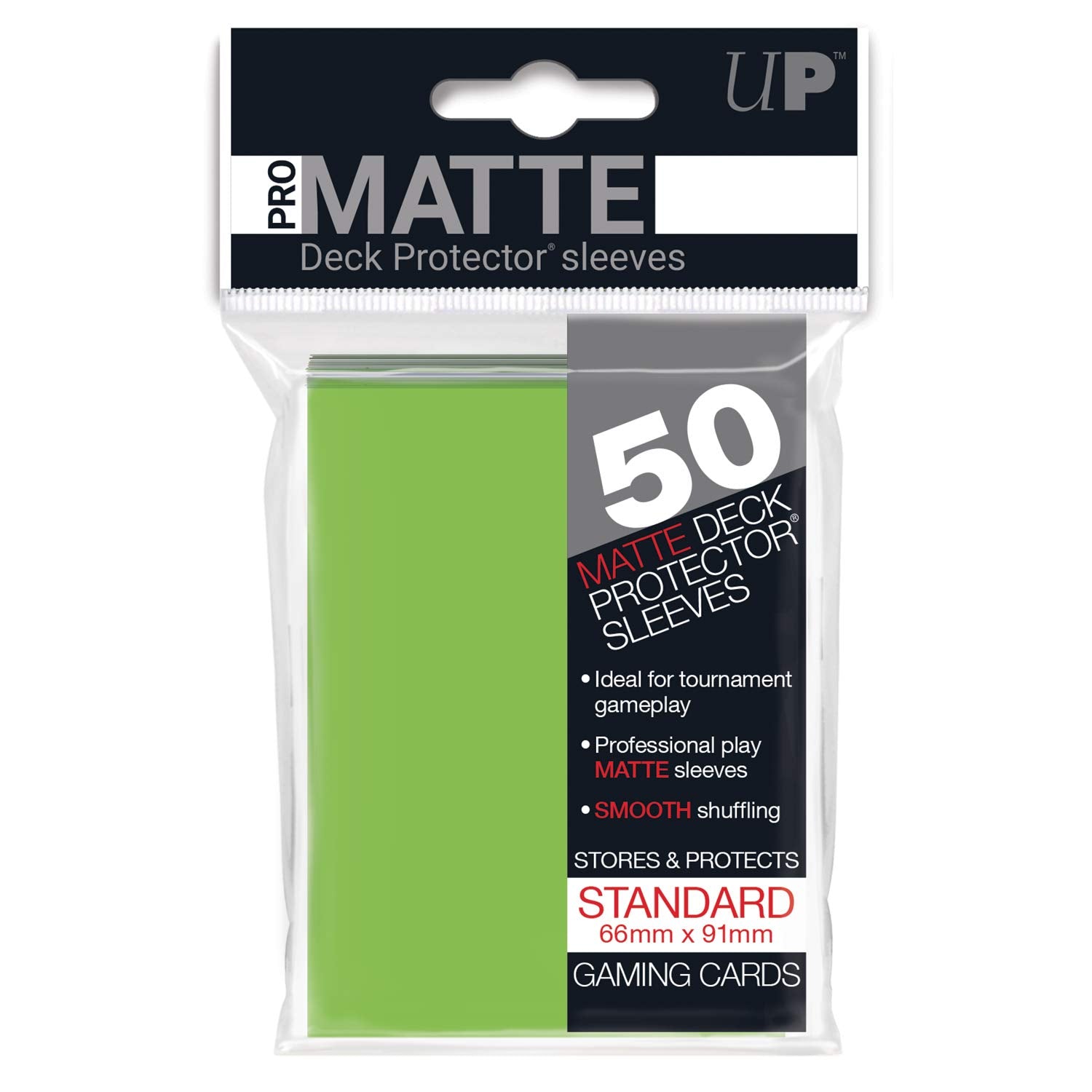 Ultra Pro Sleeves 50 d12 Card Game (Lime Green