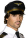 Smiffys Pilots Cap, Black