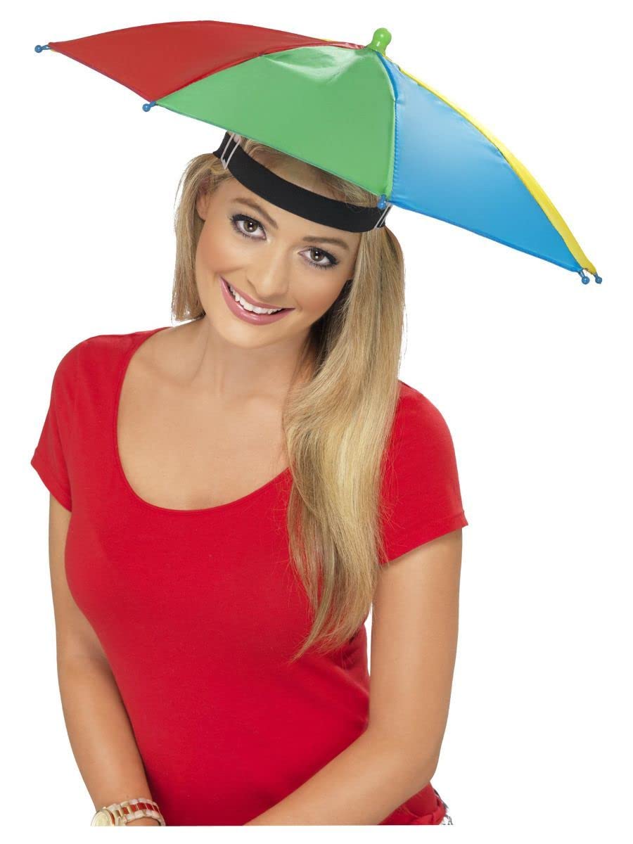 Smiffys Umbrella Hat, Multi-Coloured