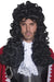 Smiffys Pirate Captain Wig, Black