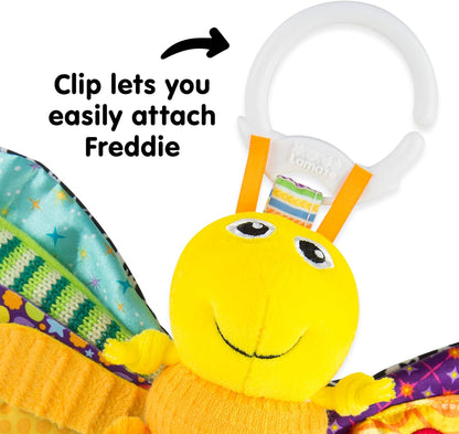 LAMAZE Freddie The Firefly - Clip on Pram and Pushchair Newborn Baby Toy, Sensory Toy for Babies Boys and Girls From 0 - 6 Months