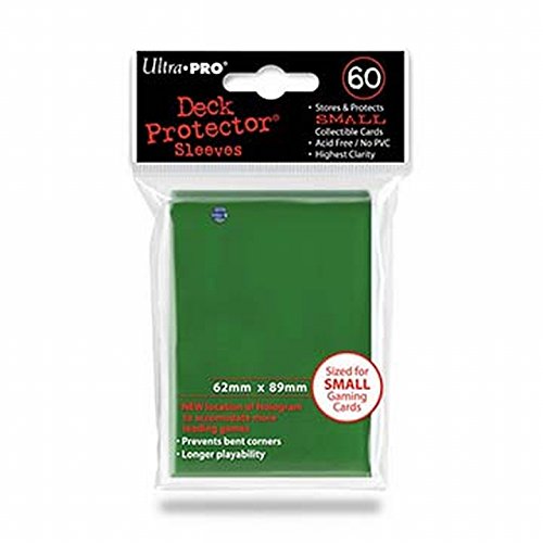Ultra Pro Sleeves 60 d10 Card Game (Small, Green) 60ct Green