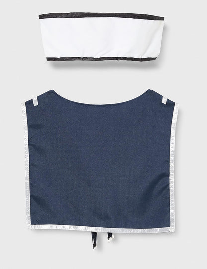 Smiffys Sailor Scarf & Hat, White