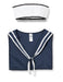 Smiffys Sailor Scarf & Hat, White