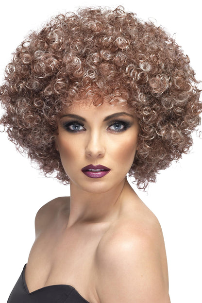 Smiffys Afro Wig, Blonde & Brown