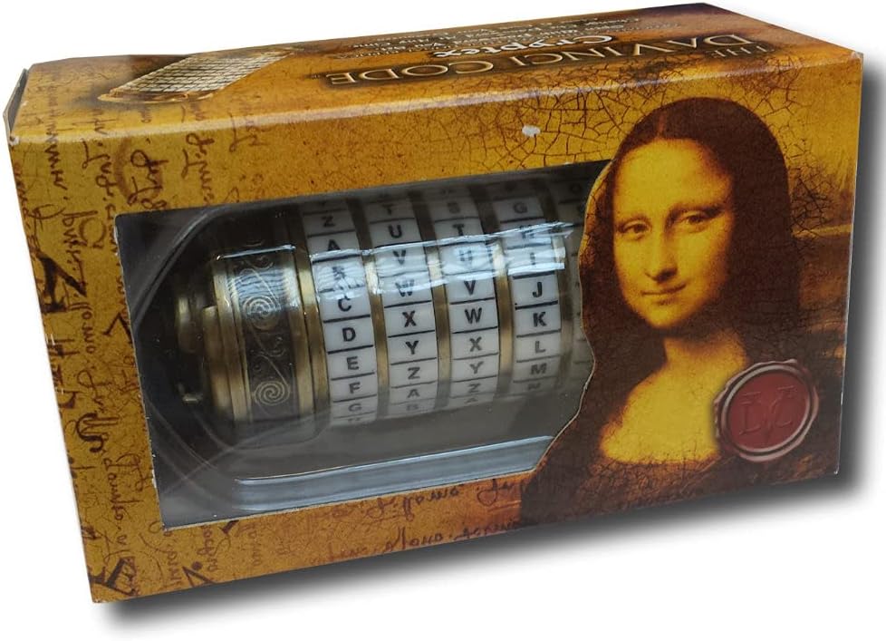 The Noble Collection Da Vinci Code Mini Cryptex - 4in (10cm) Officially Licensed Miniature Working Movie Prop Replicas Gifts