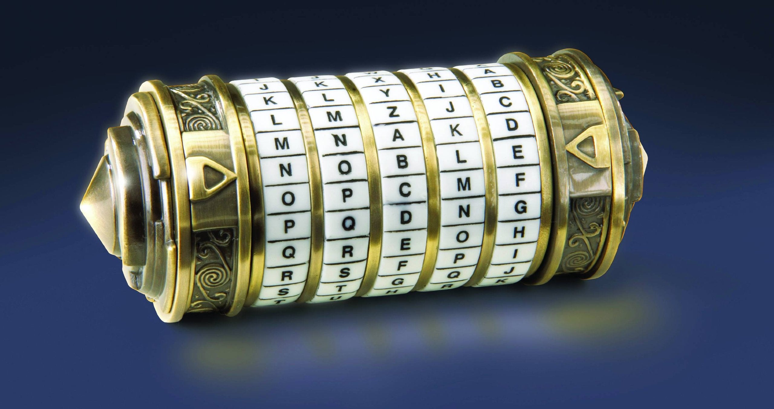 The Noble Collection Da Vinci Code Mini Cryptex - 4in (10cm) Officially Licensed Miniature Working Movie Prop Replicas Gifts