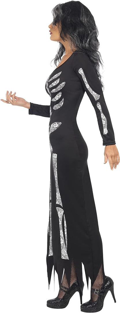 Smiffys Skeleton Costume, Black (Size S)