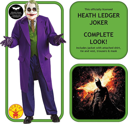 Rubie's Official The Joker Deluxe Dark Knight, Adult Costume - Standard Size