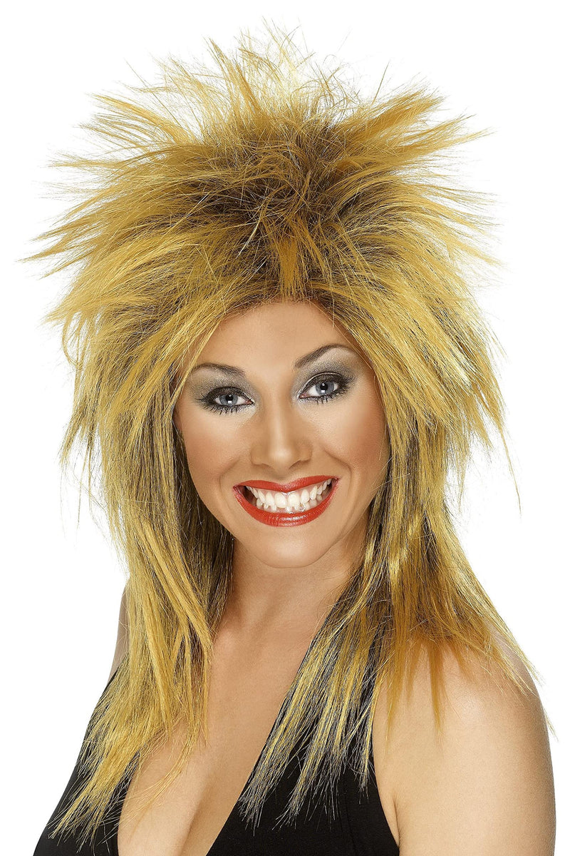Smiffys Rock Diva Wig, Ginger