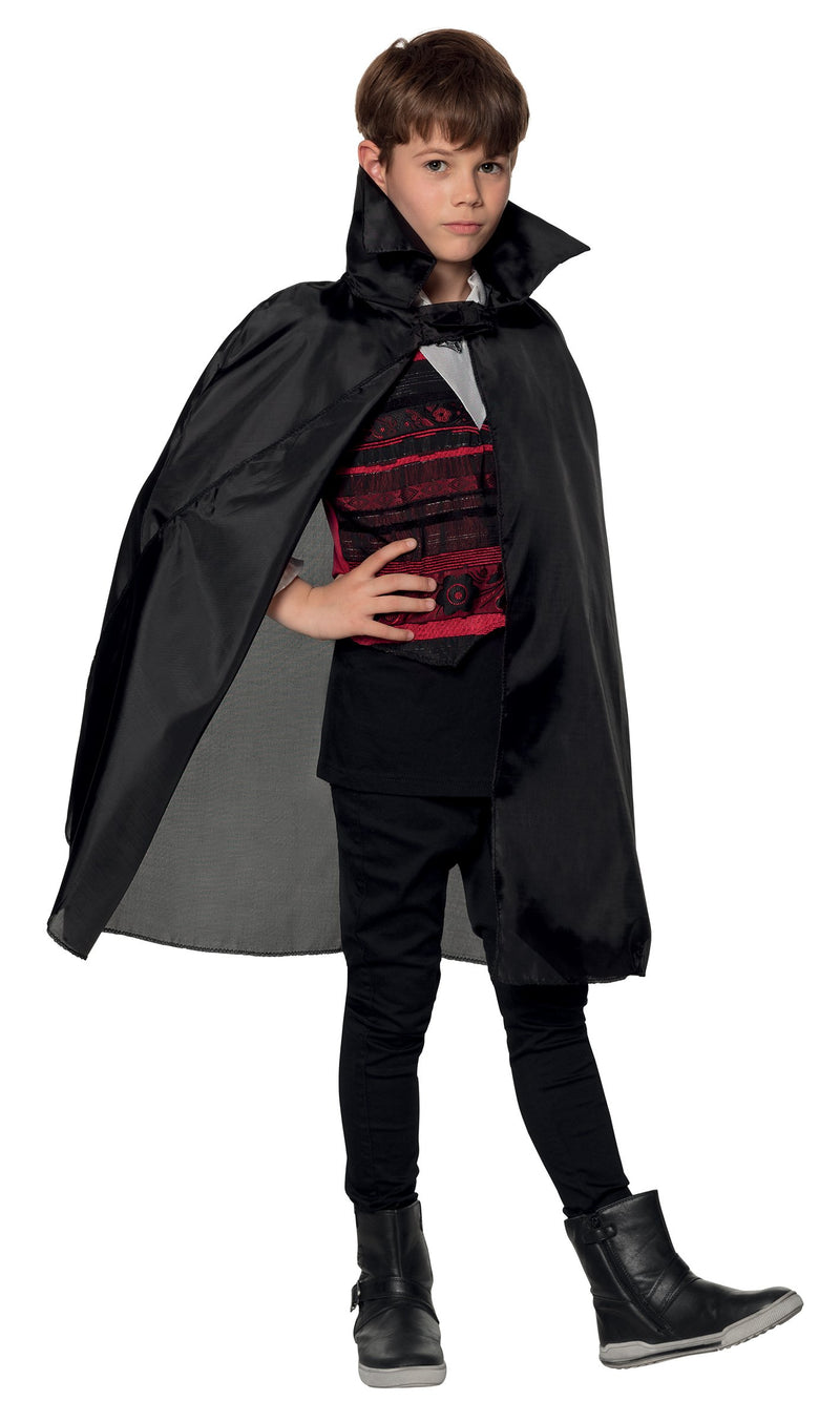 Boland 96924 Child Cloak with Nightfall Lapel, Black, One Size