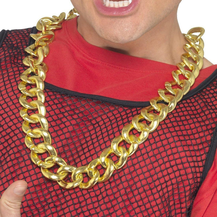 Smiffys Chunky Gold Necklace Costume Accessory