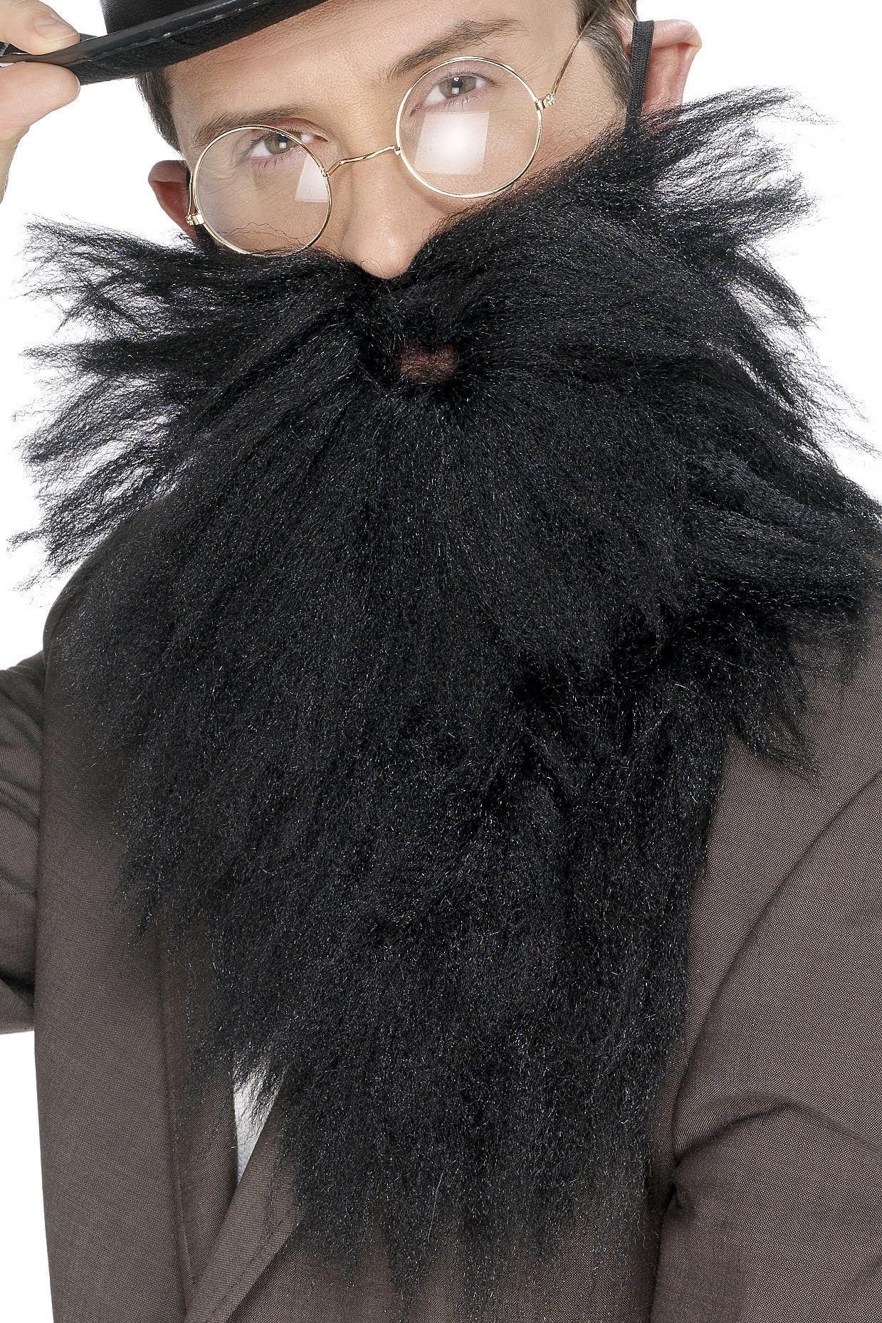 Smiffys Long Beard & Tash, Black