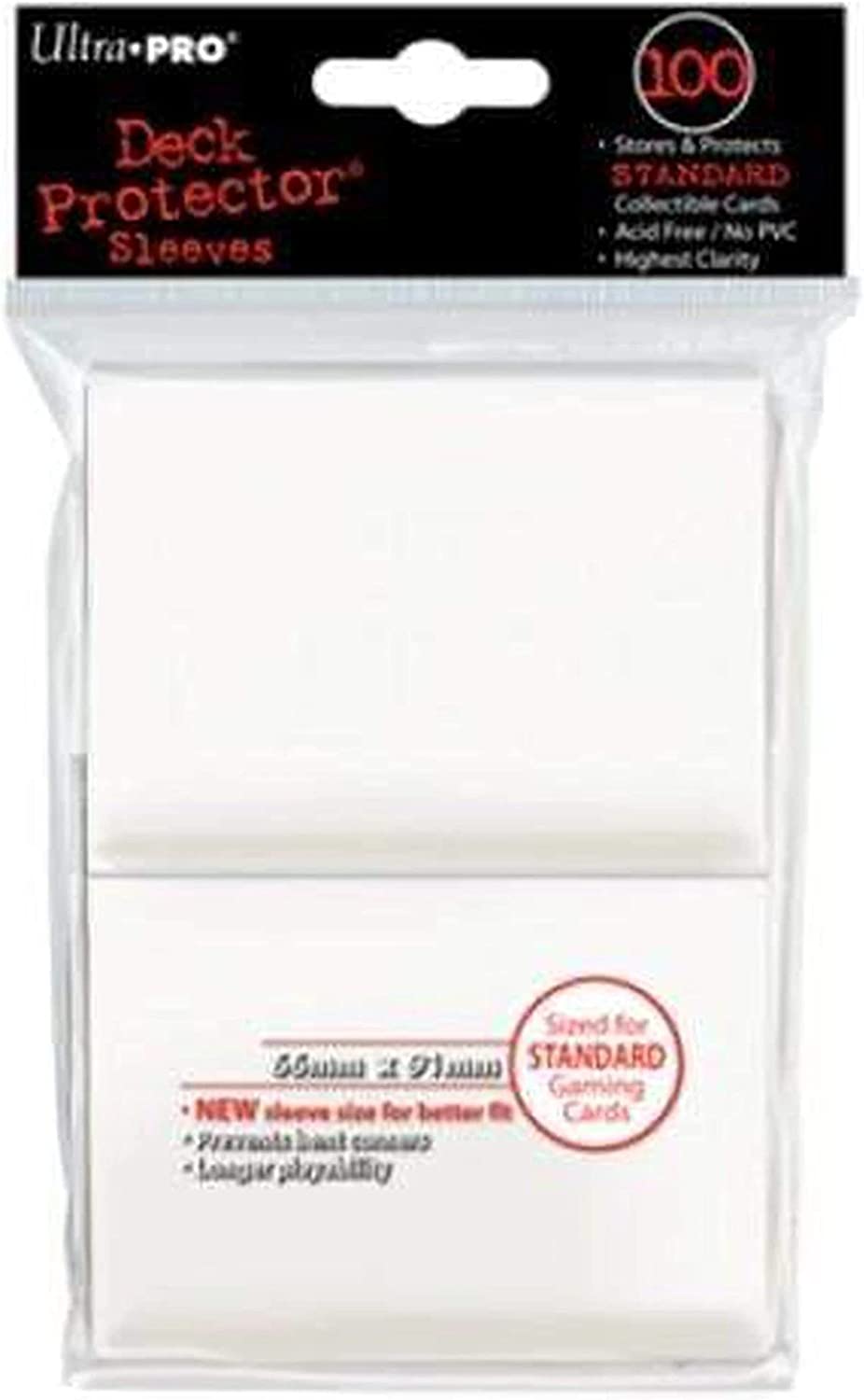 Ultra Pro 12916 Deck Protector Card Sleeves (Pack of 60, Small, White