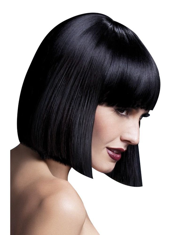 Smiffys Fever Lola Wig, Black