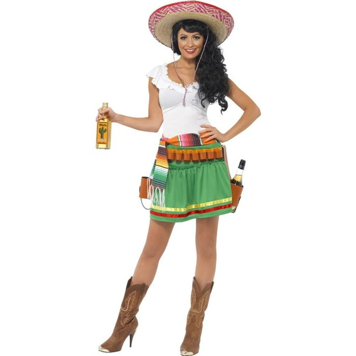 Smiffys Tequila Shooter Girl Costume, Green (Size S)