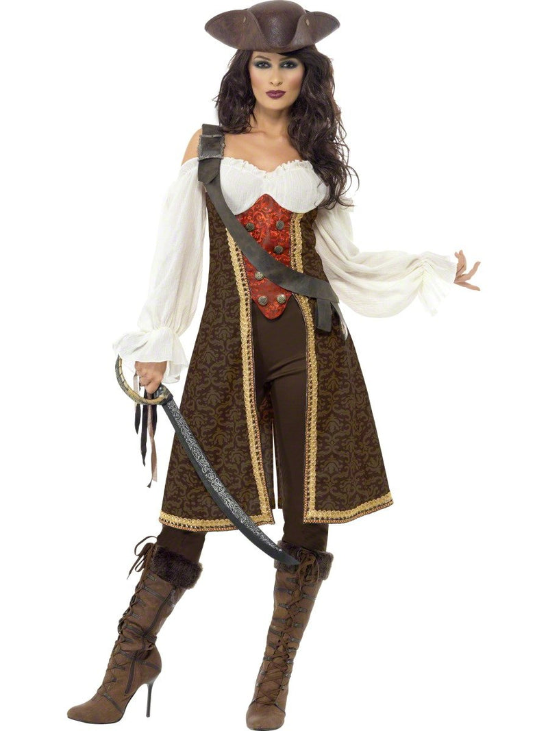 Smiffy's Women's High Seas Pirate Wench Costume
