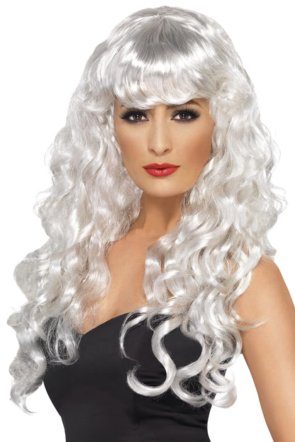Smiffys Siren Wig, White