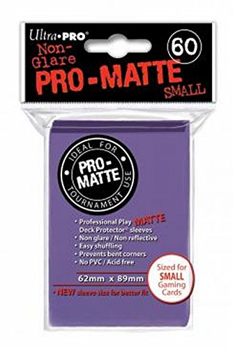 Ultra Pro 84269 Matte Card Sleeves(62mm*89mm) ,Purple 60ct Purple