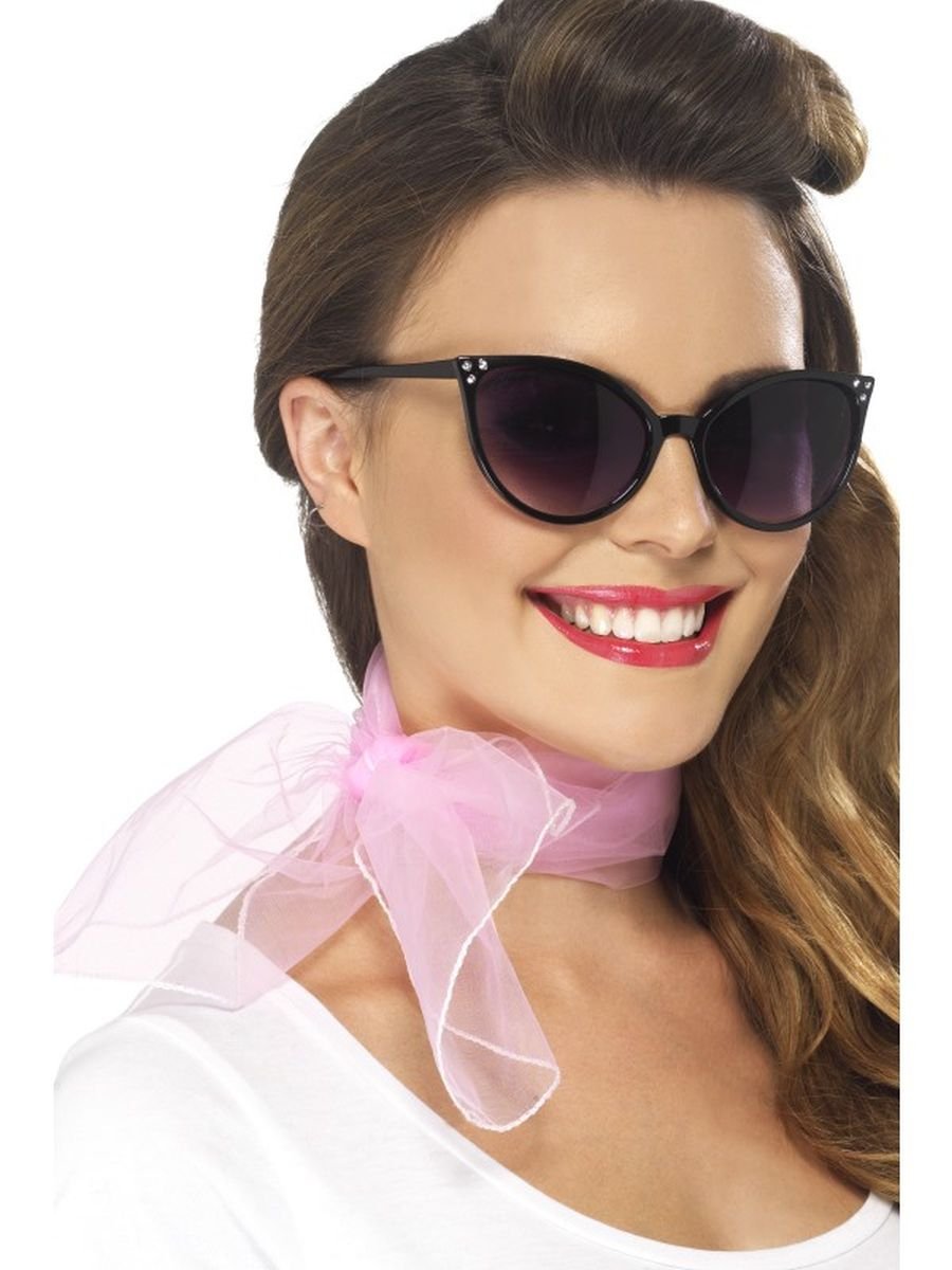 Smiffys 50s Neck Scarf, Pink