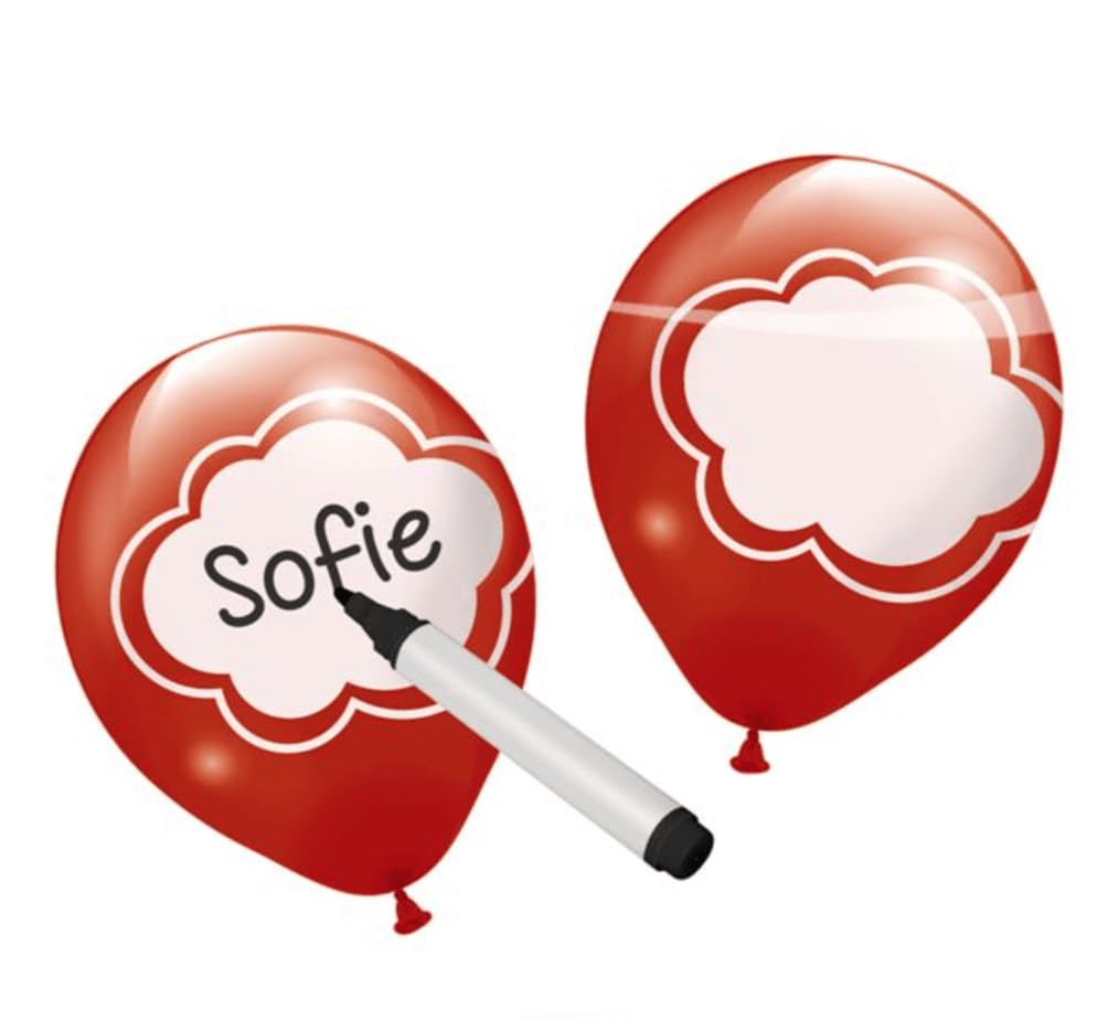 beschreibbares Luftballons (Pack von 6