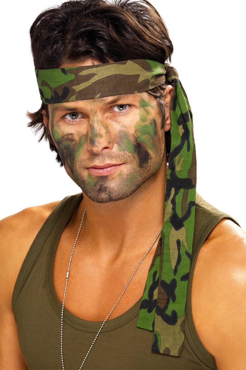 Smiffys Army Headband, Camouflage