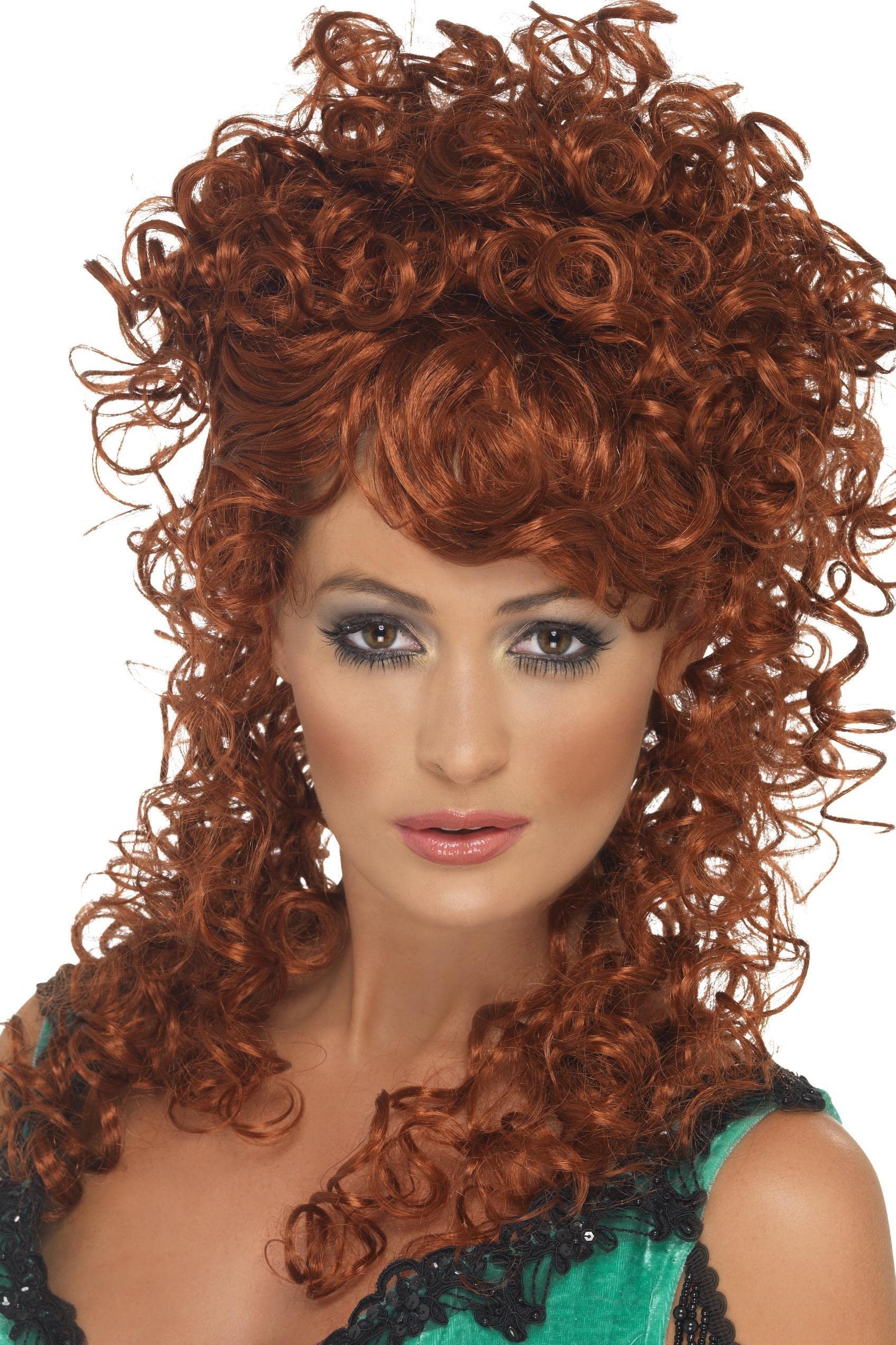 Smiffys Saloon Girl Wig, Auburn