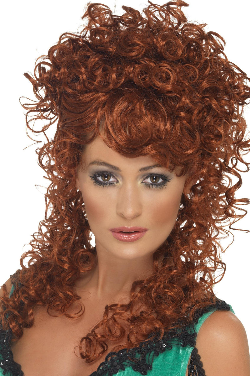 Smiffys Saloon Girl Wig, Auburn
