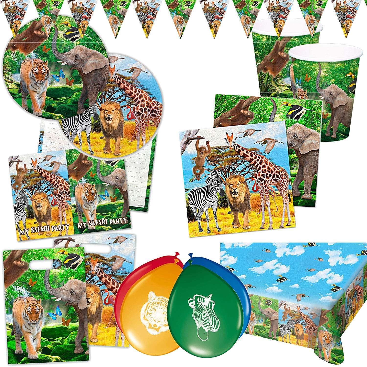Folat Safari Party Table Cloth 180 x 130 cm