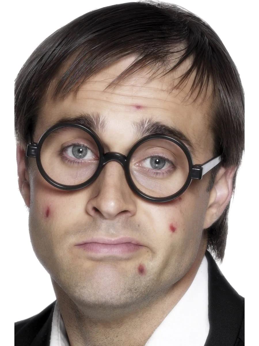 Smiffys Schoolboy Specs, Black