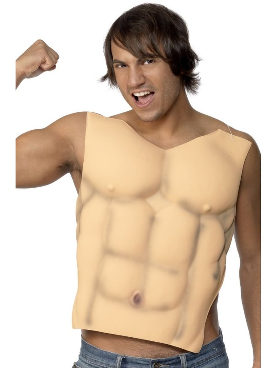 Smiffys Male EVA Chest, Flesh