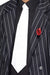 Smiffys White Gangster Tie on Elastic, White