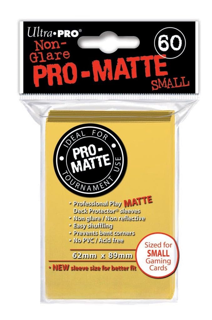 Ultra Pro Standard Deck Protectors for Magic and Pokemon - Yellow (60 ct.)